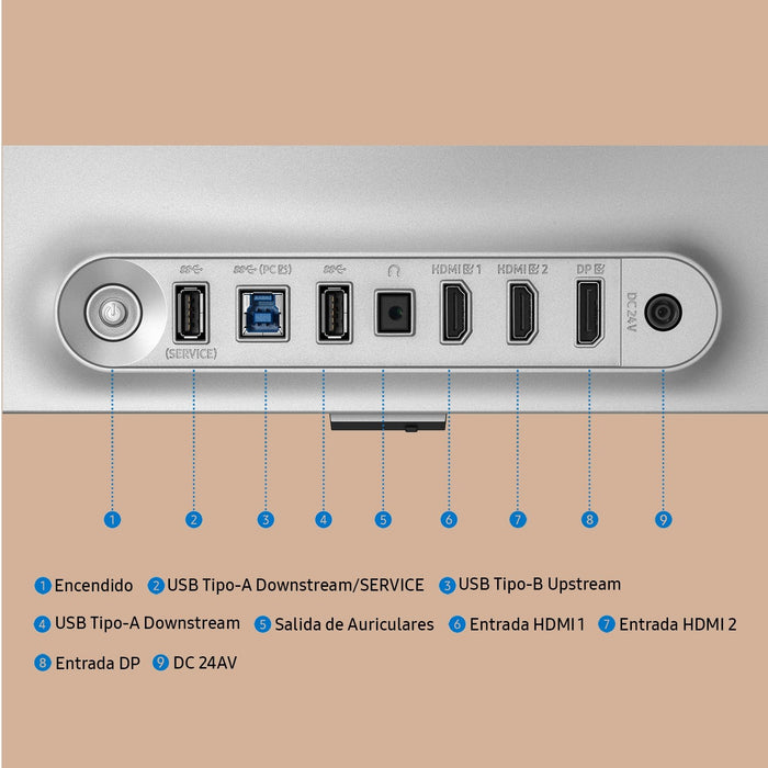 EAN 8806095968834 - Samsung S32FG810SU pantalla para PC 81,3 cm (32") 2160 x 3840 Pixeles 4K Ultra HD Plata imagen 24