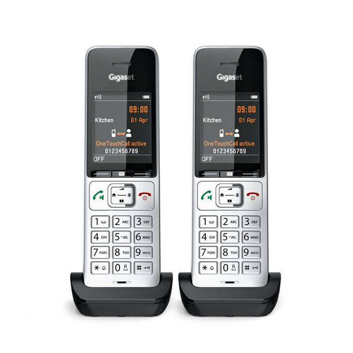 EAN 4250366866079 - Gigaset COMFORT 500HX duo Teléfono DECT/analógico Identificador de llamadas Negro, Plata imagen 5