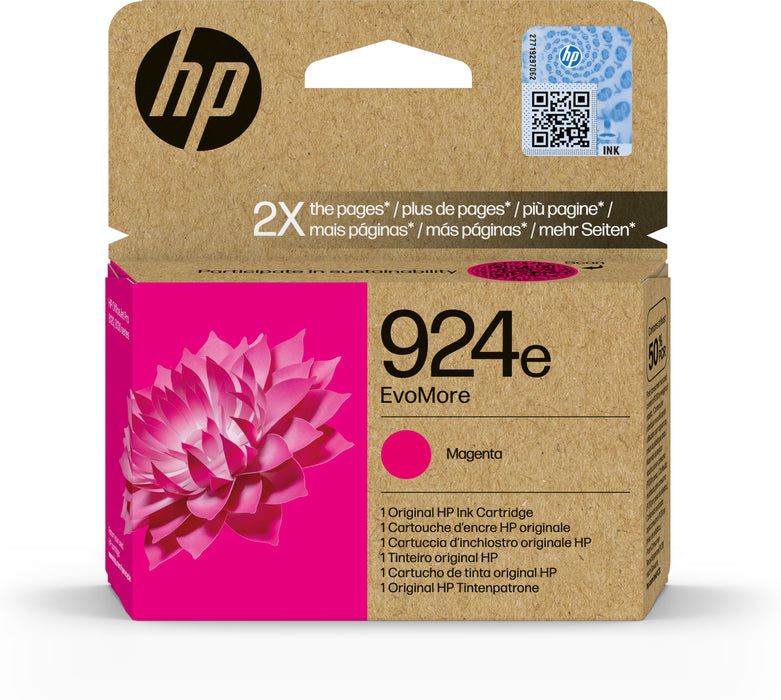 EAN 0196786147456 - HP 924e EvoMore Magenta Original Ink Cartridge cartucho de tinta 1 pieza(s) Alto rendimiento (XL) imagen 1