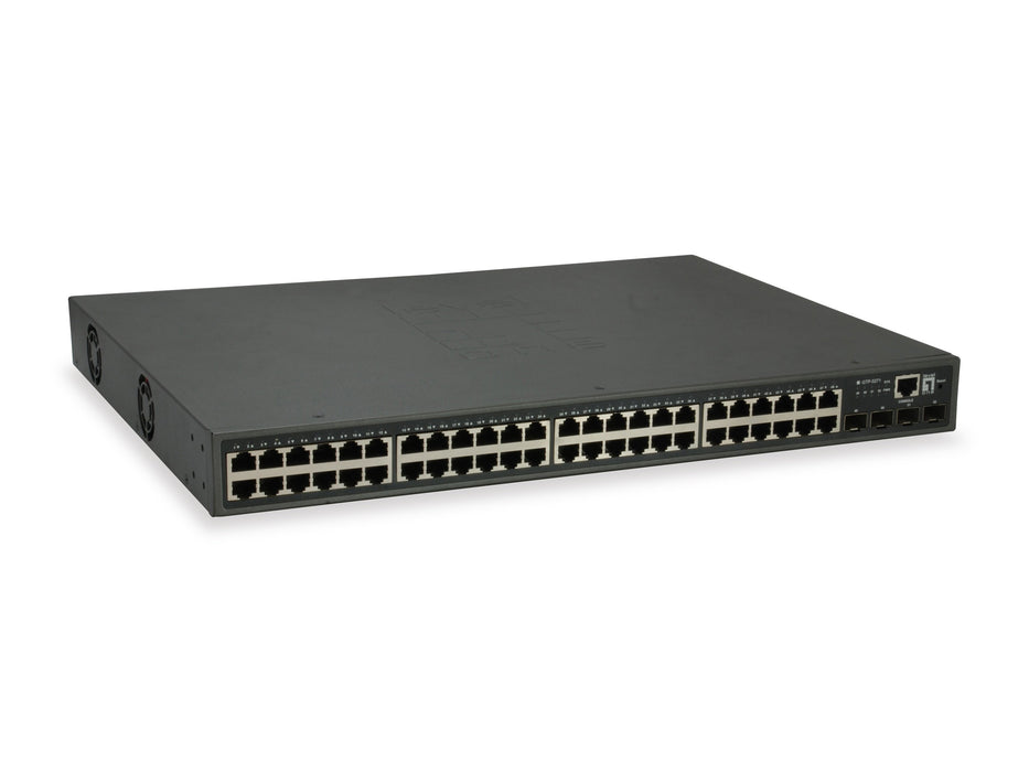 EAN 0846359051825 - LevelOne GTP-5271 switch Gestionado L3 Gigabit Ethernet (10/100/1000) Energía sobre Ethernet (PoE) Gris imagen 1