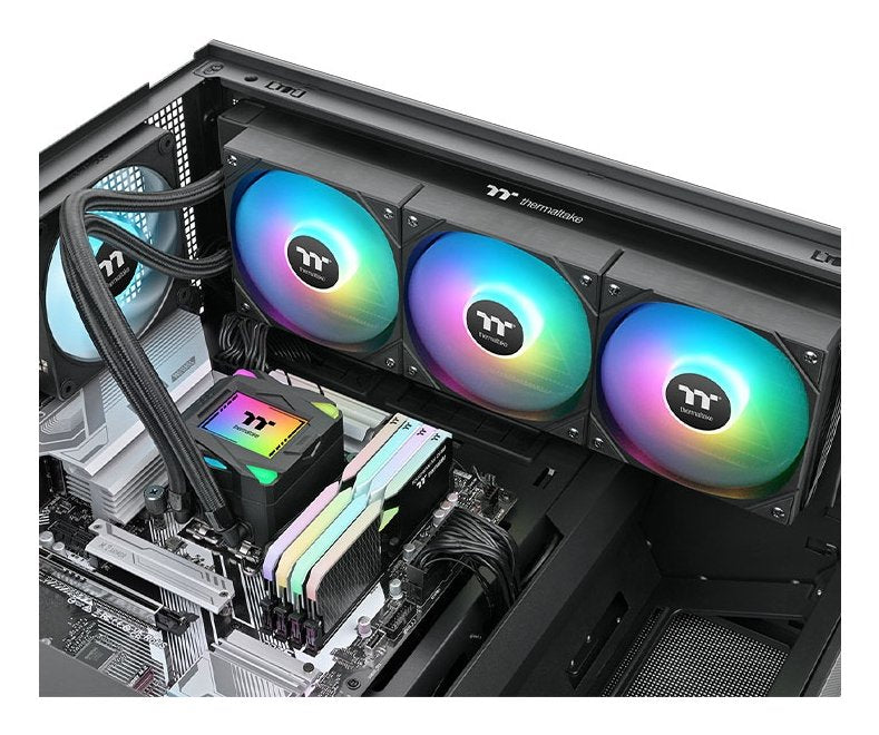 EAN 4711658540263 - Thermaltake LA360 ARGB Placa base Kit de refrigeración líquida 12 cm Negro 1 pieza(s) imagen 5