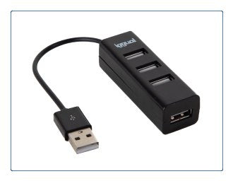 EAN 8435364318997 - iggual HUB-A-4p USB 2.0 480 Mbit/s Negro imagen 1