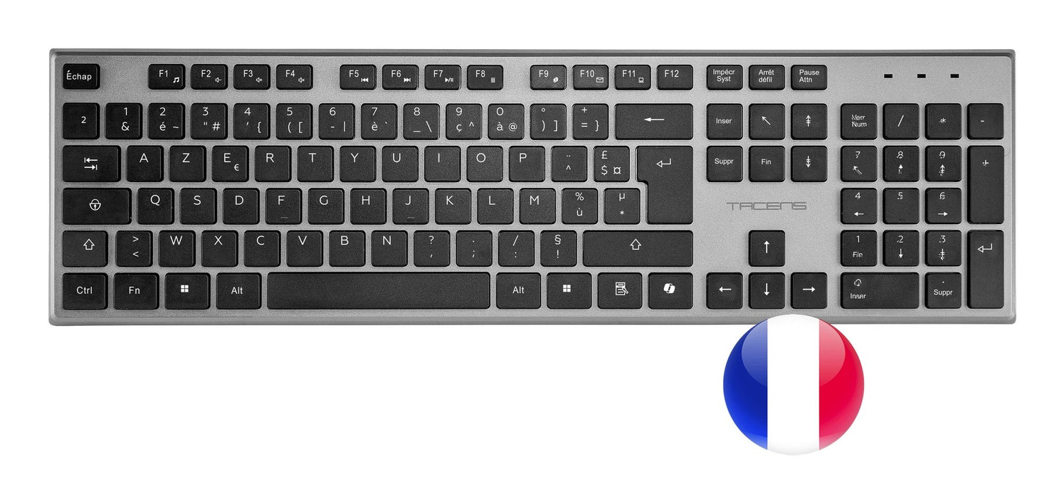 EAN 8435693112112 - Tacens 6ZENITHFR teclado Ratón incluido Hogar / Oficina RF inalámbrico AZERTY Francés Gris imagen 4