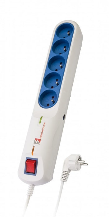 EAN 5901966003904 - LESTAR 1966002815 limitador de tensión Azul, Blanco 5 salidas AC 2,5 m imagen 1
