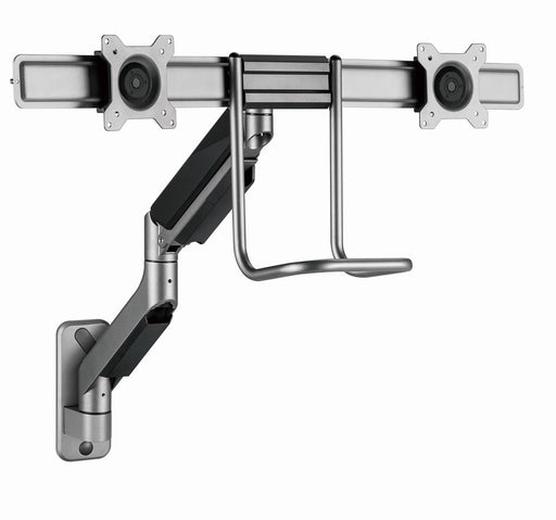 EAN 8716309127660 - Gembird Laikiklis Adjustable wall 2-display mounting arm 17-32inch iki 8kg imagen 1