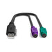 EAN 4002888426510 - Lindy 42651 cambiador de género para cable USB A 1.1 2 x Mini-DIN 6 Pin Negro imagen 4