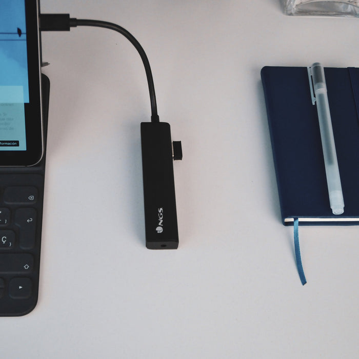 EAN 8435430618525 - NGS WONDERHUB4 USB 2.0 Type-C 480 Mbit/s Negro imagen 6