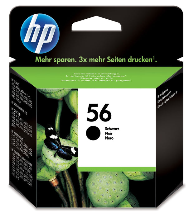 EAN 0725184712111 - HP 56 Black Original Ink Cartridge cartucho de tinta 1 pieza(s) Rendimiento estándar imagen 1