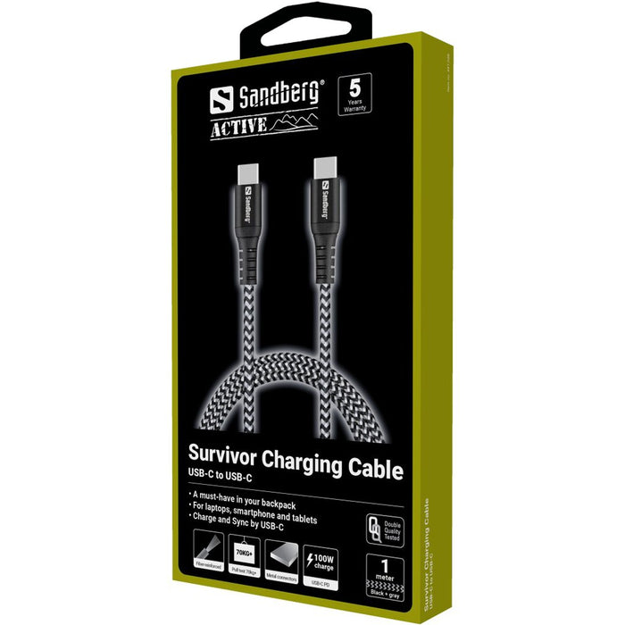 EAN 5705730441387 - Sandberg 441-38 cable USB USB 2.0 USB C Negro, Gris imagen 3