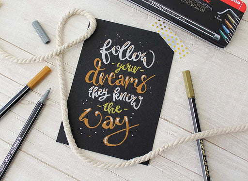 EAN 4006381530187 - STABILO Pen 68 metallic rotulador Medio Oro 1 pieza(s) imagen 2