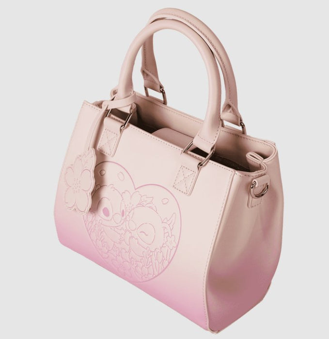 EAN 0671803539884 - Loungefly Stitch & Angel Cherry Blossom Heart Poliuretano (PU) Rosa Chica Bandolera imagen 5
