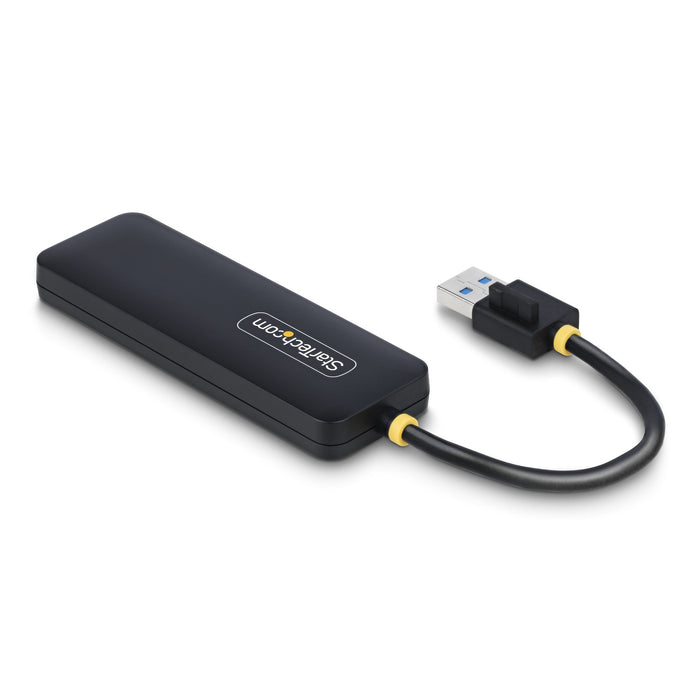 EAN 0065030912143 - StarTech.com H5A4A-USB-HUB hub de interfaz USB 3.2 Gen 1 (3.1 Gen 1) Type-A 5000 Mbit/s Negro imagen 2