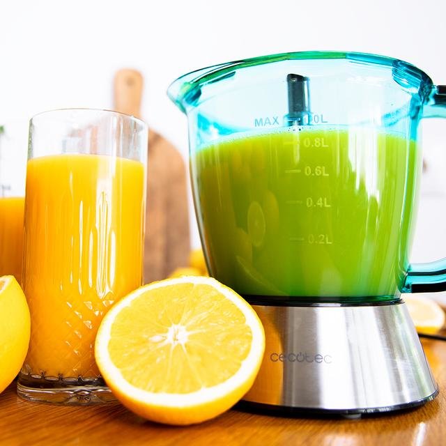 EAN 8435484033510 - Cecotec 03351 exprimidor Exprimidor lenta 40 W Negro, Azul, Acero inoxidable imagen 8