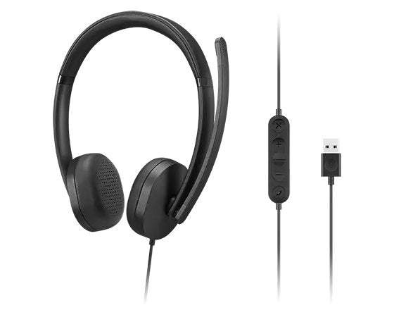 EAN 0195892101550 - Lenovo 4XD1P83425 auricular y casco Auriculares Alámbrico Diadema Llamadas/Música USB tipo A Negro imagen 2