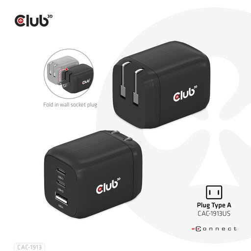 EAN 8719214472658 - CLUB3D CAC-1913 cargador de dispositivo móvil Teléfono móvil, Portátil, Smartphone, Universal Negro Corri imagen 2