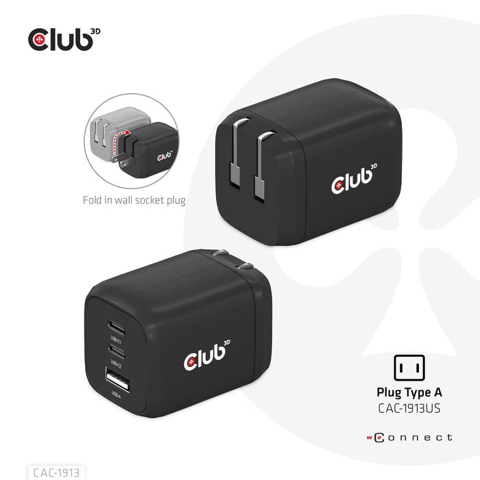 EAN 8719214472658 - CLUB3D CAC-1913 cargador de dispositivo móvil Teléfono móvil, Portátil, Smartphone, Universal Negro Corri imagen 2