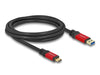 EAN 4043619806188 - DeLOCK 80618 cable USB USB 3.2 Gen 2 (3.1 Gen 2) USB A USB C Negro, Rojo imagen 1