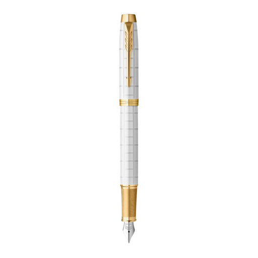 EAN 3026981436499 - Parker 2143649 pluma estilográfica Sistema de carga por cartucho Oro, Blanco 1 pieza(s) imagen 1