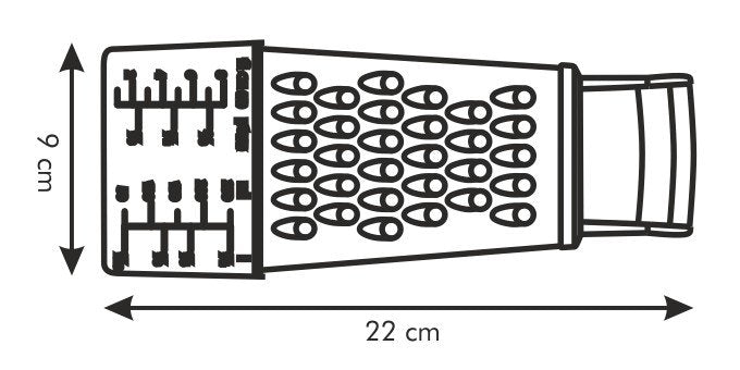 EAN 8595028429589 - Tescoma 643788 cortador de verduras en espiral o rallador manual Caja ralladora Acero inoxidable, Blanco imagen 2