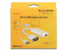 EAN 4043619624607 - DeLOCK 62460 adaptador de cable de vídeo 0,25 m HDMI tipo A (Estándar) VGA (D-Sub) + USB Blanco imagen 2