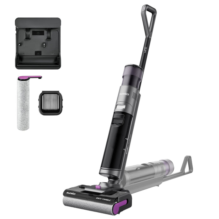 EAN 6956079732189 - Eureka NEW480 aspiradora de pie y escoba eléctrica Batería Húmedo Sin bolsa Negro, Gris, Púrpura imagen 1