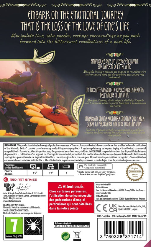 EAN 3760328371714 - Red Art Games Arise: A Simple Story imagen 1