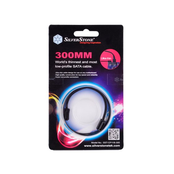 EAN 4710007221389 - Silverstone CP11 cable de SATA 0,3 m Negro imagen 2