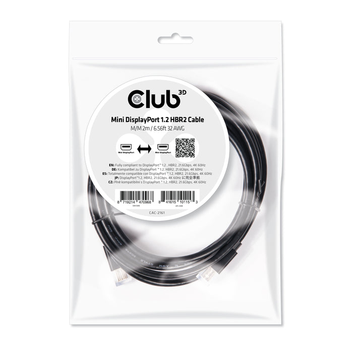 EAN 8719214470968 - CLUB3D CAC-2161 cable DisplayPort 2 m Negro imagen 10