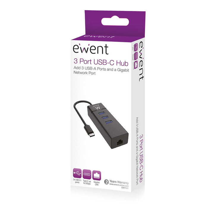 EAN 8054392619021 - Ewent EW1141 base para portátil y replicador de puertos USB 3.2 Gen 1 (3.1 Gen 1) Type-C Negro imagen 7