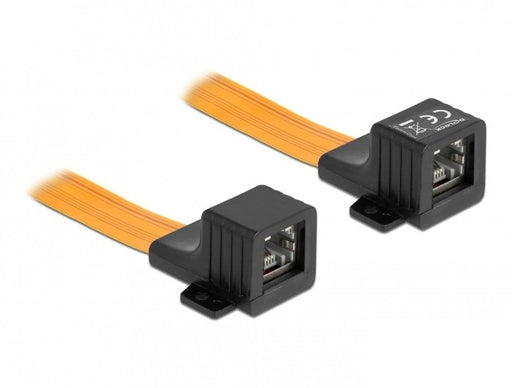 EAN 4043619870318 - DeLOCK 87031 cable de red Negro, Naranja 0,3 m imagen 2