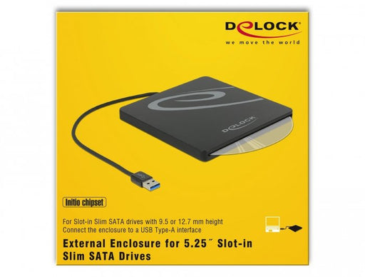 EAN 4043619426041 - DeLOCK 42604 Caja para disco ODD 13,3 cm (5.25") SATA III Negro imagen 2