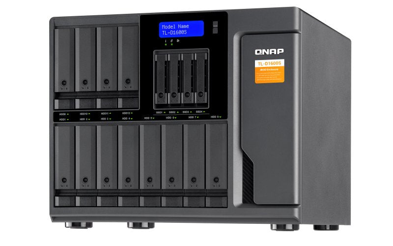 EAN 4713213516256 - QNAP TL-D1600S caja para disco duro externo Carcasa de disco duro/SSD Negro, Gris 2.5/3.5" imagen 1