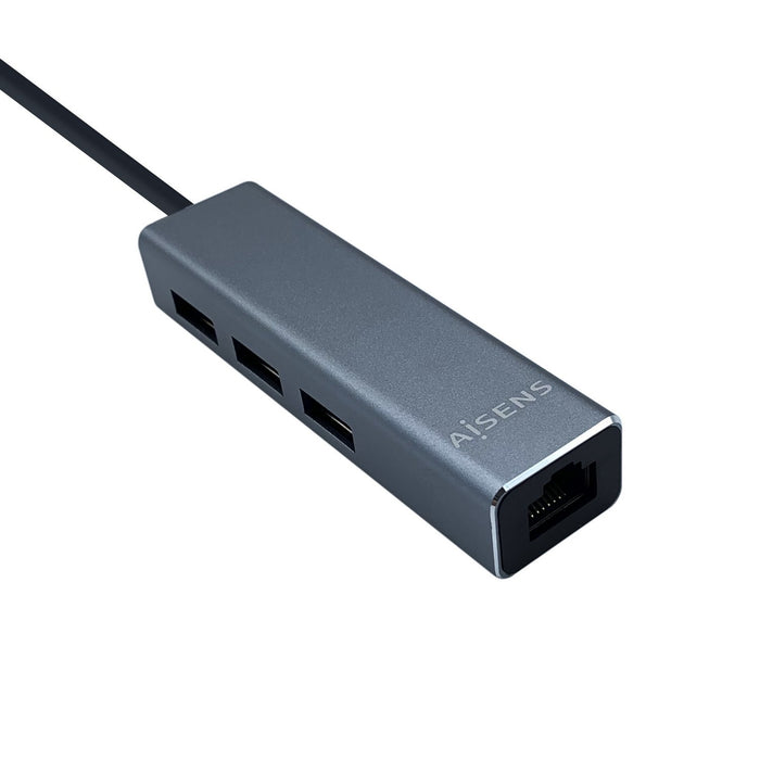 EAN 8436574704129 - AISENS A109-0396 hub de interfaz USB 3.2 Gen 1 (3.1 Gen 1) Type-C Gris imagen 3