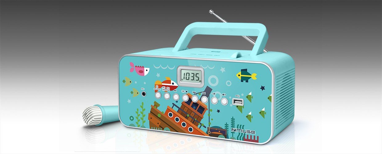 EAN 3700460204389 - Muse M-29KB sistema estéreo portátil Digital 1 W FM, MW, PLL Multicolor Reproducción MP3 imagen 5