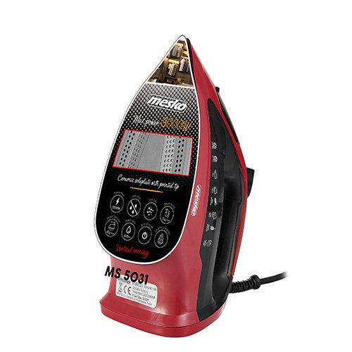 EAN 5902934833837 - Mesko Home MS 5031 plancha Plancha a vapor Suela de cerámica 2400 W Rojo imagen 7