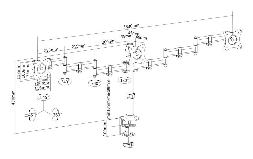 EAN 4251364706398 - PureMounts PM-OFFICE-03 soporte para monitor imagen 4
