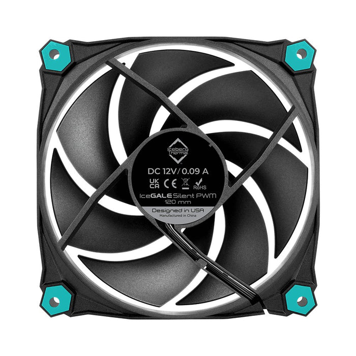 EAN 1230000071857 - Iceberg Thermal IceGALE Silent PWM Carcasa del ordenador Ventilador 12 cm Negro 3 pieza(s) imagen 8