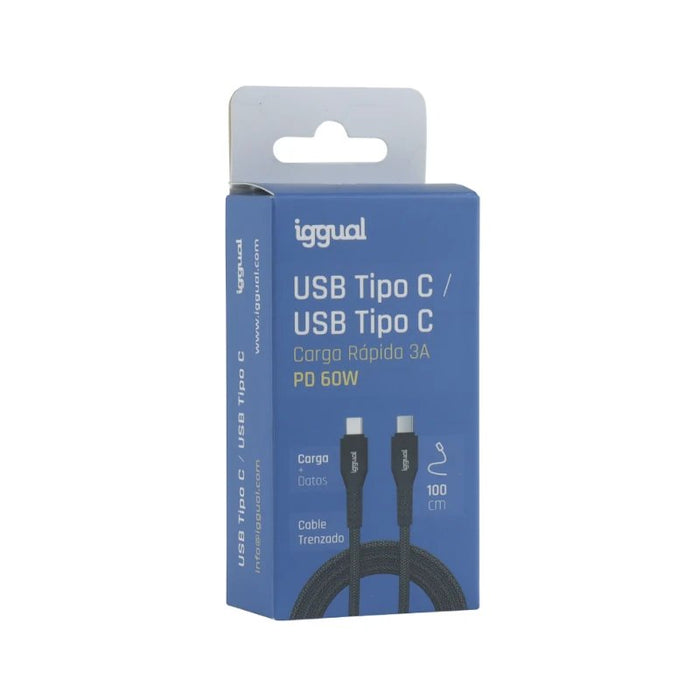 EAN 8435364319765 - iggual IGG319765 cable USB 1 m USB C Negro imagen 3