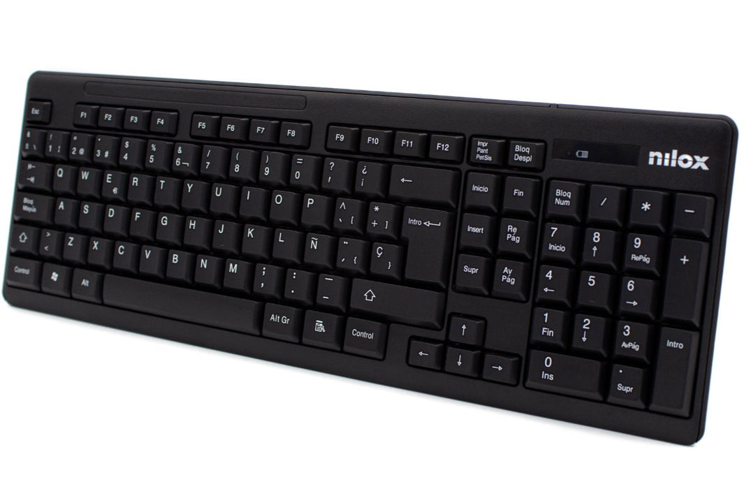 EAN 8436556146152 - Nilox NXKMWE0001 teclado Ratón incluido Universal RF inalámbrico QWERTY Español Negro imagen 6