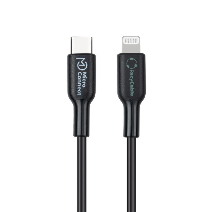 EAN 5715063597521 - Microconnect ECO-USB3.1CL1 cable de conector Lightning 1 m Negro imagen 2