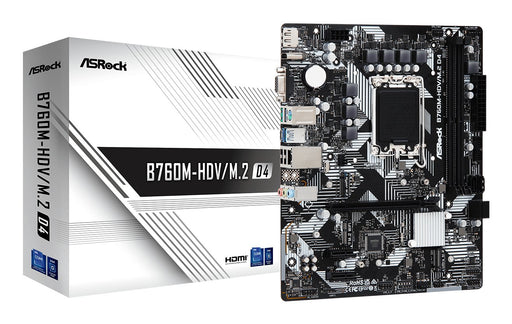 EAN 4710483942020 - Asrock B760M-HDV/M.2 D4 Intel B760 LGA 1700 micro ATX imagen 1