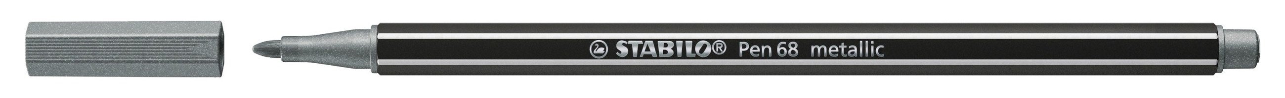 EAN 4006381530125 - STABILO Pen 68 metallic rotulador Medio Plata 1 pieza(s) imagen 1
