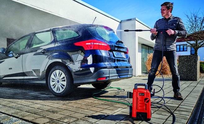 EAN 4006825646399 - Einhell TC-HP 130 Limpiadora de alta presión o Hidrolimpiadora Vertical Eléctrico 390 l/h Rojo imagen 3