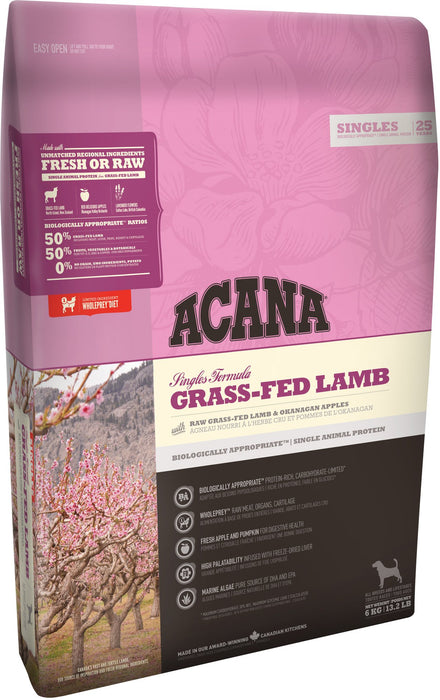 EAN 0064992570125 - Acana Dog TF Singles Grass-Fed Lamb 11,4 kg Adulto Cordero imagen 1