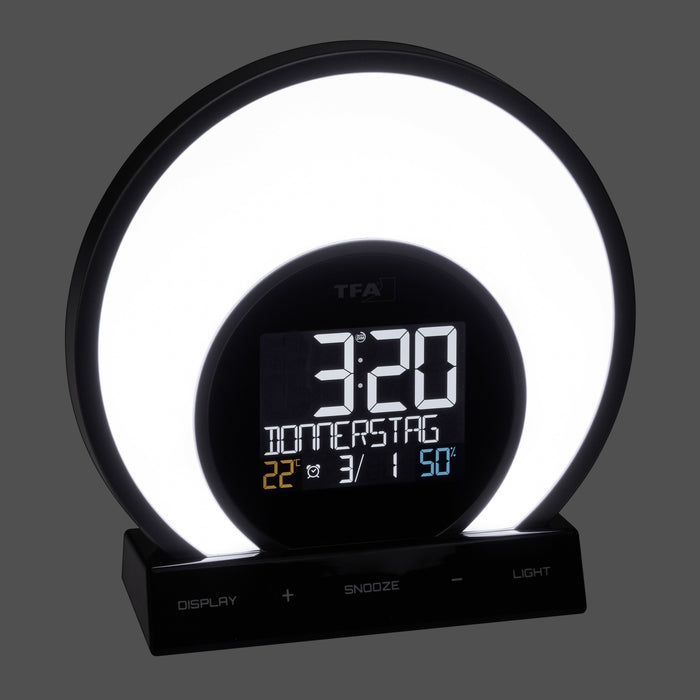 EAN 4009816034564 - TFA-Dostmann Soluna Reloj despertador analógico Negro, Transparente imagen 4