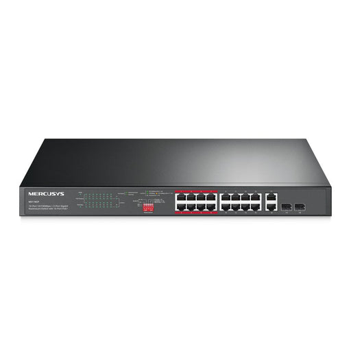 EAN 6957939003739 - Mercusys 16-PORT 10/100MBPS+ 2-PORT GB RCK 16-PORT POE+ No administrado Fast Ethernet (10/100) Energía so imagen 1