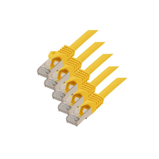 EAN 4017538062000 - S/CONN RJ45-RJ45, m-m, 1m cable de red Amarillo Cat7 S/FTP (S-STP) imagen 1