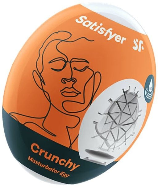 EAN 4049369043408 - Satisfyer Masturbator Egg Single (Crunchy) Huevo masturbador Blanco Elastómero termoplástico (TPE) imagen 1