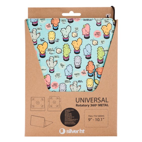 EAN 8420738288105 - SilverHT 111935340199 funda para tablet 25,6 cm (10.1") Multicolor, Turquesa imagen 6