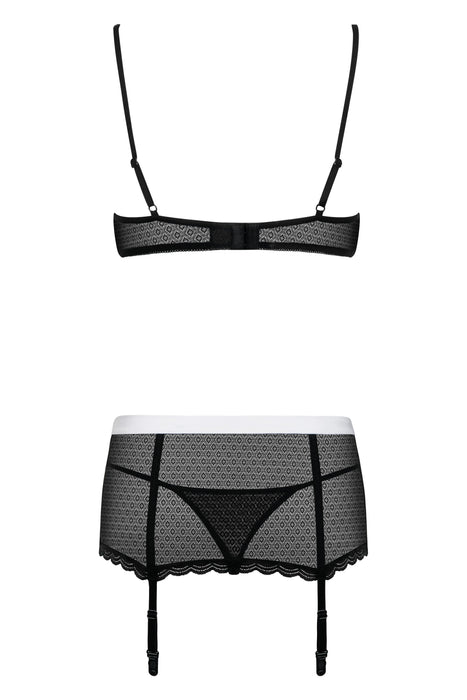 EAN 5901688210192 - Obsessive MAIDME SET L/XL conjunto de ropa interior y bodi Conjunto de lencería Negro, Translúcido, Blanc imagen 2